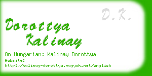 dorottya kalinay business card